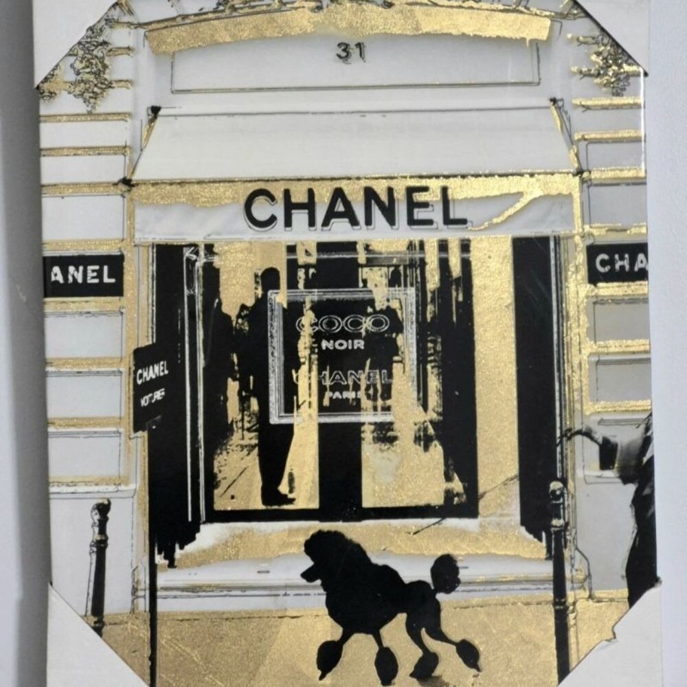 Chanel Store Front Paris 16x 20" Canvas Wall Art